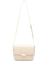 Maison Kitsuné - Large Edie Leather Shoulder Bag - Lyst