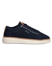 GANT - Gestrickte Sneakers Mit Logo-Print - Lyst