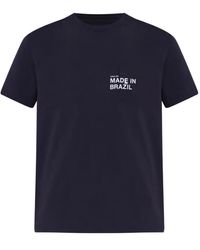 Osklen - T-Shirt Met Grafische Print En Zak - Lyst