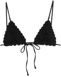 Frankie's Bikinis - Elena Crochet-Knit Triangle Bikini Top - Lyst