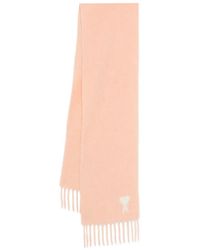Ami Paris - Schal Mit Fransen - Lyst