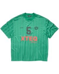 Han Kjobenhavn - Stripe-Print Logo-Print T-Shirt - Lyst