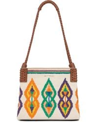 Etro - Small Canvas Libra Tote Bag With Embroidery - Lyst