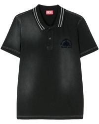 DIESEL - T-smid Cotton Polo Shirt - Lyst