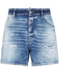 DSquared² - Shorts Mit Distressed-Optik - Lyst