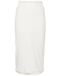 Jil Sander - Gonna Midi A Strati - Lyst