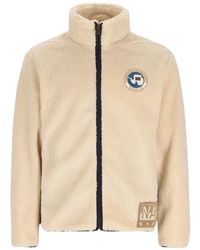 Napapijri - Logo-Patch Zip-Up Sweater - Lyst
