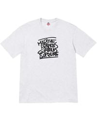 Supreme - X Marithé + François Girbaud T-Shirt Mit Graffiti-Print - Lyst