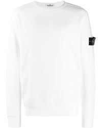 maglioncino stone island bianco
