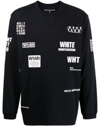 White Mountaineering Logo-print T-shirt - Black
