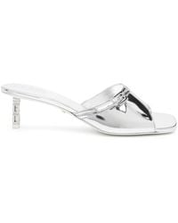 Gcds - Mirrored Leather Sandals - Lyst