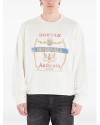 Guess - Graphic-Print Long-Sleeve Sweater - Lyst
