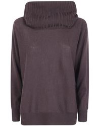 D.exterior - Ribbed-Knit Roll-Neck Sweater - Lyst