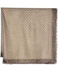 Gucci - Sjaal Met Gg-Jacquard - Lyst