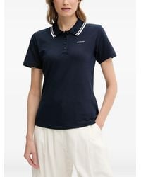 Guess - Striped-Collar Polo Shirt - Lyst
