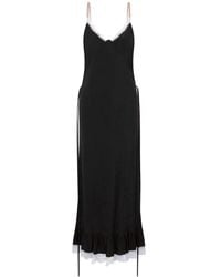 Moschino - Lace-Trim Maxi Dress - Lyst