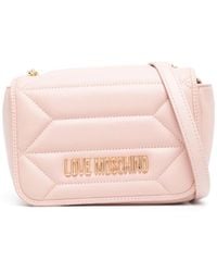 Love Moschino - Logo-plaque Quilted Cross-body Bag - Lyst