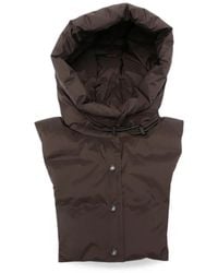 Yves Salomon - Padded Drawstring Hoodie - Lyst