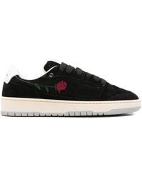 Santha - Rose-Embroidered Sneakers - Lyst