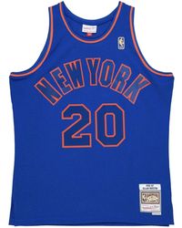 Mitchell & Ness - "Nba Allan Houston Ny Knicks 1996-97" Dark Swingman Jersey Vest Top - Lyst