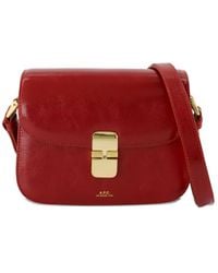 A.P.C. - Small Grace Flap Magnetic-Clasp Cross-Body Bag - Lyst