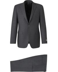 Canali - Checked Two-Piece Suit - Lyst