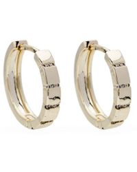 Kenneth Jay Lane - Gold-plated Sculpted Hoop Earrings - Lyst