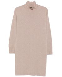 Fabiana Filippi - Robe Courte À Col Montant En Maille - Lyst