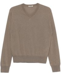 AURALEE - V-Neck Sweater - Lyst
