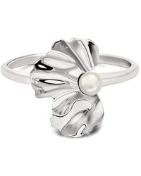 Emporio Armani - Pearl Bangle Bracelet - Lyst