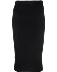 Pinko - Low-rise Knitted Midi Skirt - Lyst