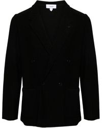 Lardini - Double-breasted Knitted Blazer - Lyst