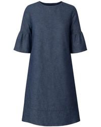 Gran Sasso - Bell-Sleeve Mini Dress - Lyst