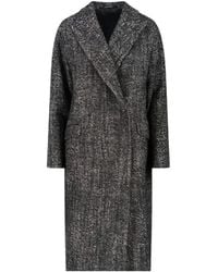 Tagliatore - Manteau À Revers Crantés - Lyst