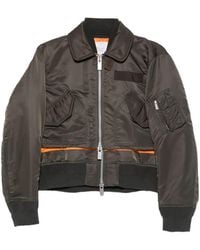 Sacai - Cotton Blend Blouson Jacket - Lyst