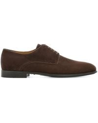 Ferragamo - Derbies En Daim À Lacets - Lyst