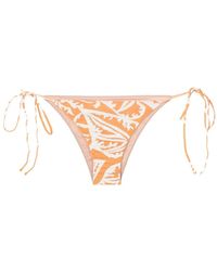 Clube Bossa - Aava Leaf-Print Bikini Bottoms - Lyst