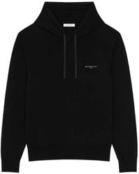 Givenchy - Hoodie Van Wol En Kasjmier Met Borduurwerk - Lyst