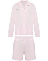 PANGAIA - Slogan-Print Cotton Pyjama Set - Lyst