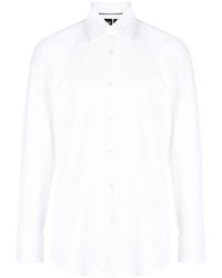 BOSS - Patterned-jacquard Button-up Shirt - Lyst