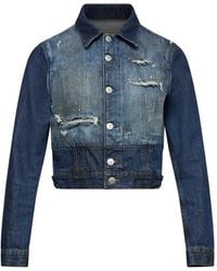 MM6 by Maison Margiela - Veste Courte En Jean - Lyst