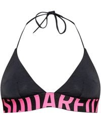 DSquared² - Bikinitop Met Logoband - Lyst