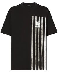 Dolce & Gabbana - Marina-Print Cotton T-Shirt - Lyst