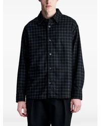 A.P.C. - Checked Wool-Blend Shirt Jacket - Lyst