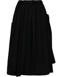 Comme des Garçons - Jupe En Laine À Ourlet Asymétrique - Lyst