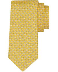 Ferragamo - Elephant Print Silk Tie - Lyst