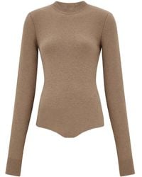 Ferragamo - Long-Sleeve Bodysuit - Lyst