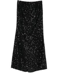 N°21 - Sequin-Embellished Maxi Skirt - Lyst