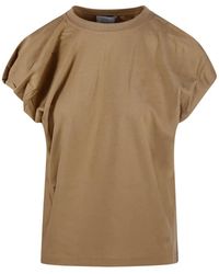 Nude - Gathered T-Shirt - Lyst