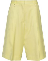 Del Core - Pinstripe Tailored Shorts - Lyst
